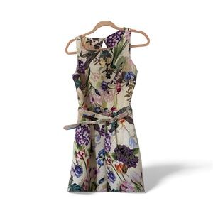 Gabby Skye Multicolor Floral Backless Dress